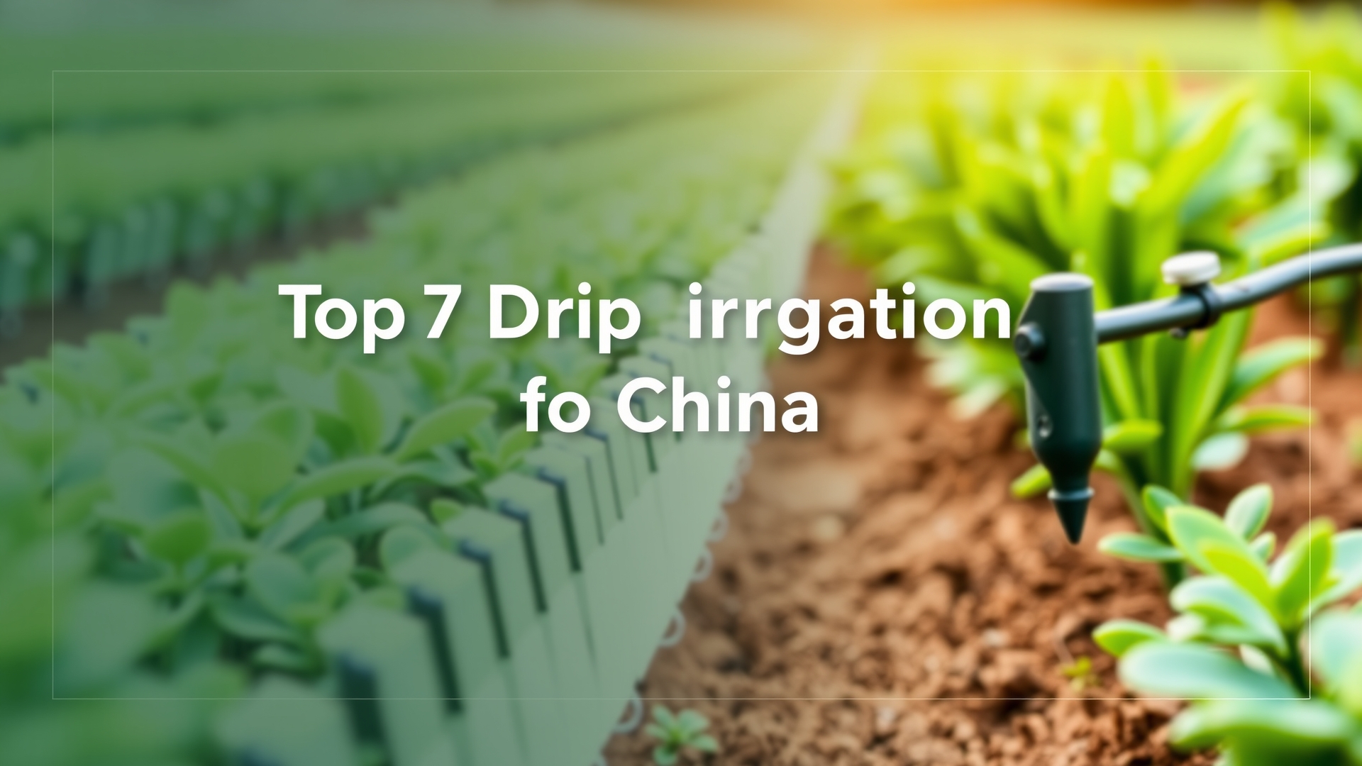 Top 7 Drip Irrigation Suppliers in China for 2026