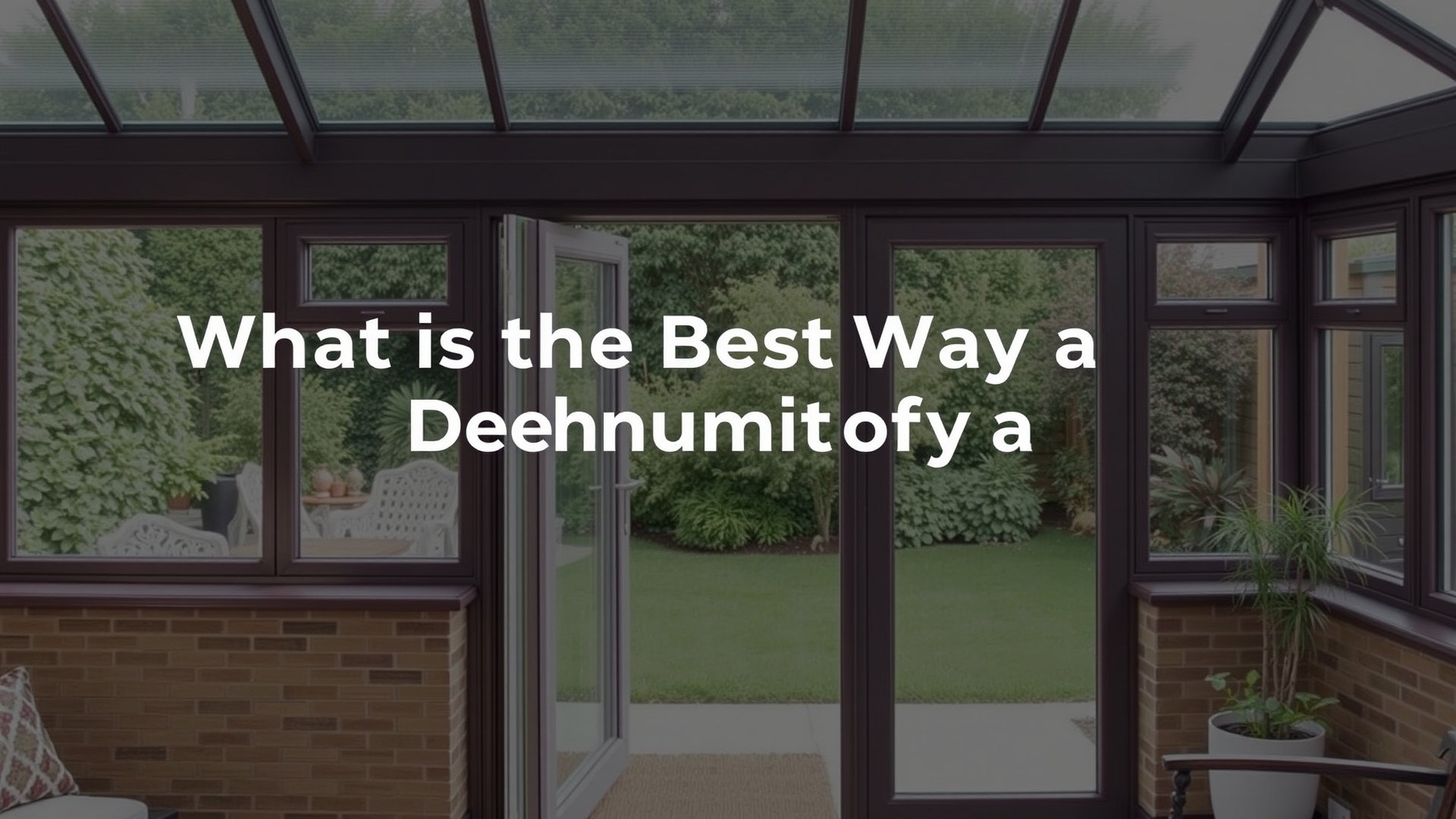 What Is the Best Way to Dehumidify a Conservatory or Sunroom?
